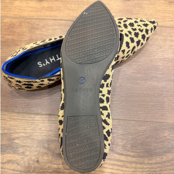 Rothy’s The Point Leopard Print Flats Size 9 - Picture 9 of 10